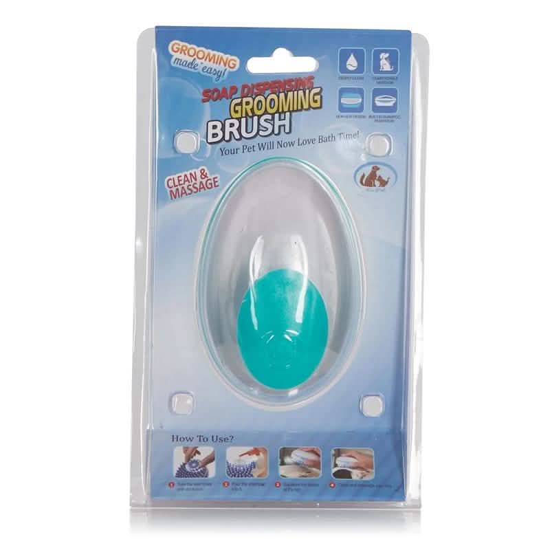 Pet Shampoo Dispensing Grooming Massage Brush