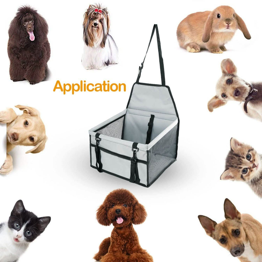 Pet Travel Carrier with Clip-On Safety Leash Zipper Storage Pocket for Pets up to 20lbs