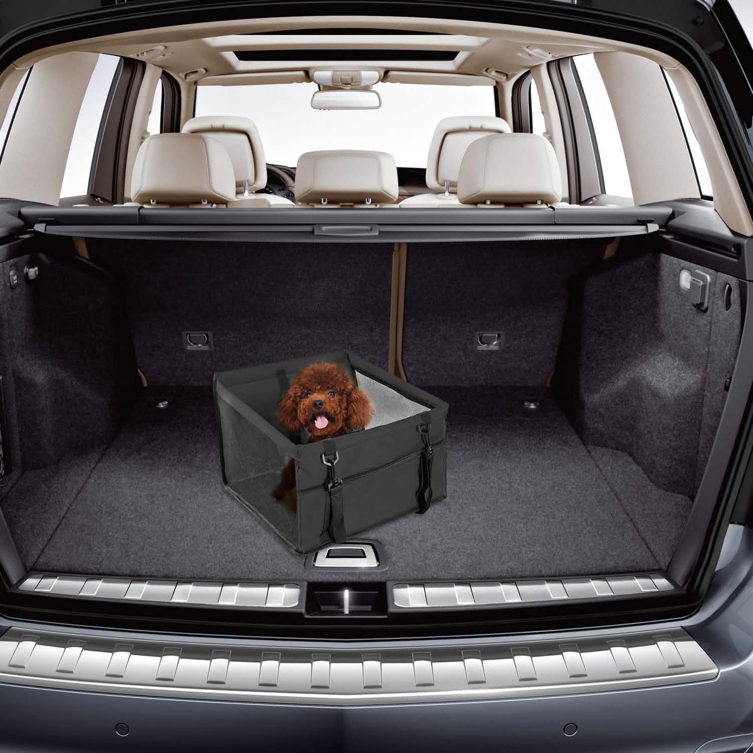 Pet Travel Carrier with Clip-On Safety Leash Zipper Storage Pocket for Pets up to 20lbs