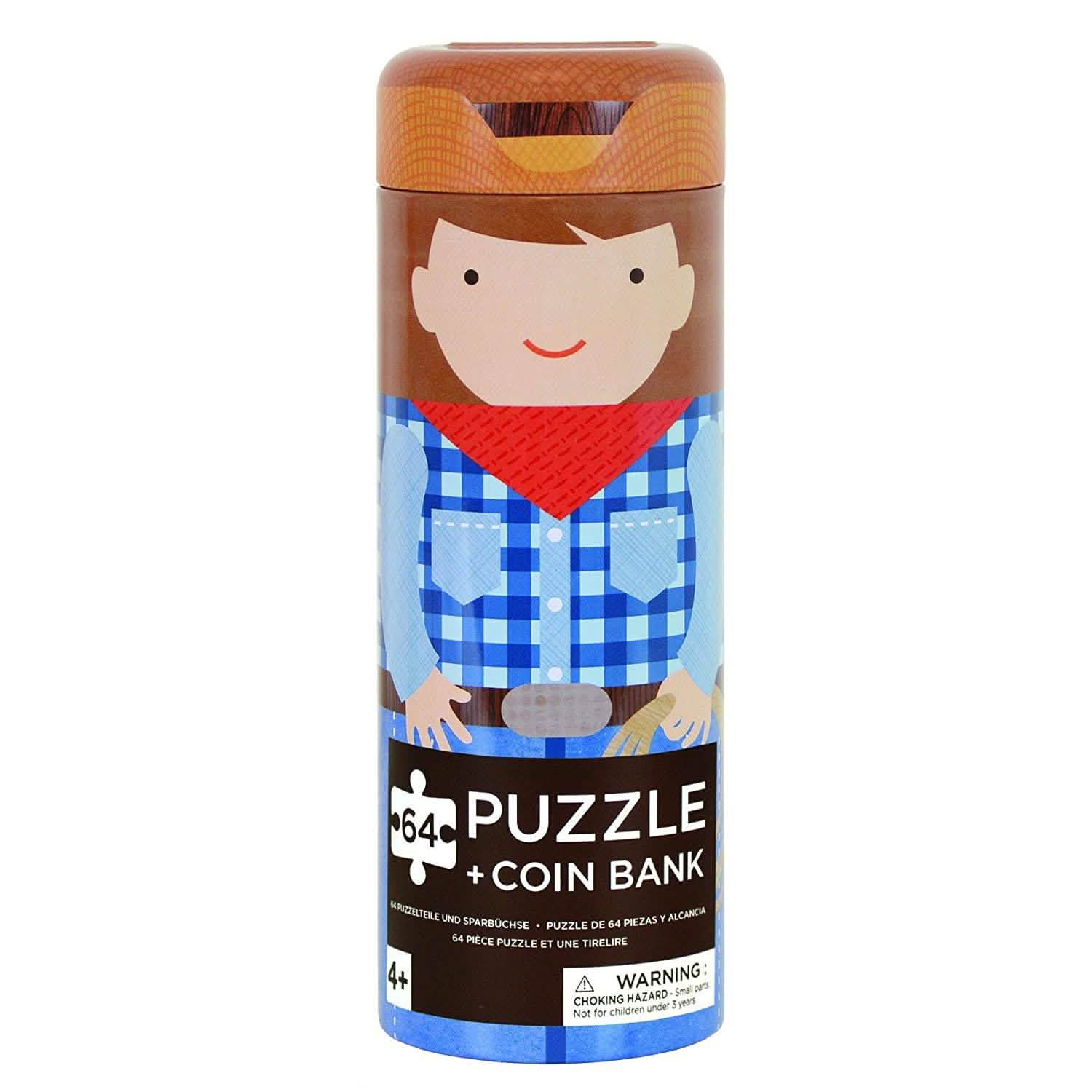 Petit Collage Tin Canister Jigsaw Floor Puzzle