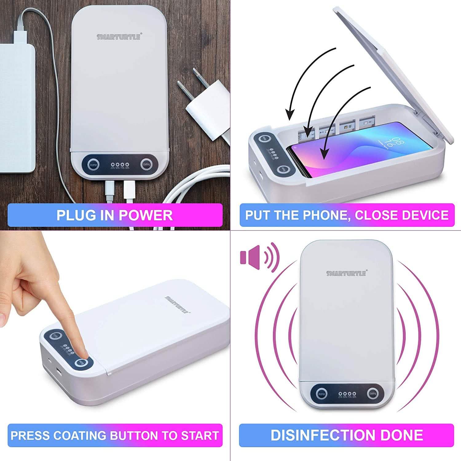 Phone Sanitizer Uv Portable Smart Phone Sterilizer UV-C