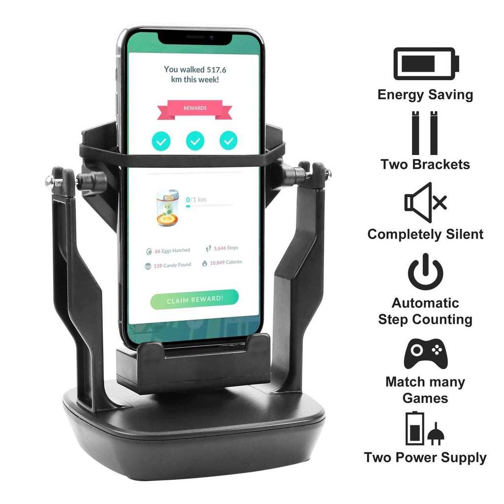 Phone Shaker Wiggle Holder for Pokemon Go Automatic Step Earning Swing Device