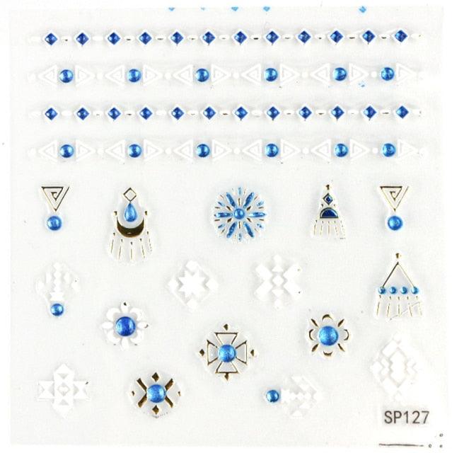 Plant Laser Abstract Lady Face Nail Decals Sliders Paper Art Decor Gel Polish Sticker Manicure Foils 3D Rhinestone Sticker Fun Nail Art Stickers Decal 3D Self-Adhesive Abstract Face Curve Graffiti Nail Design for Acrylic Nail Supplies