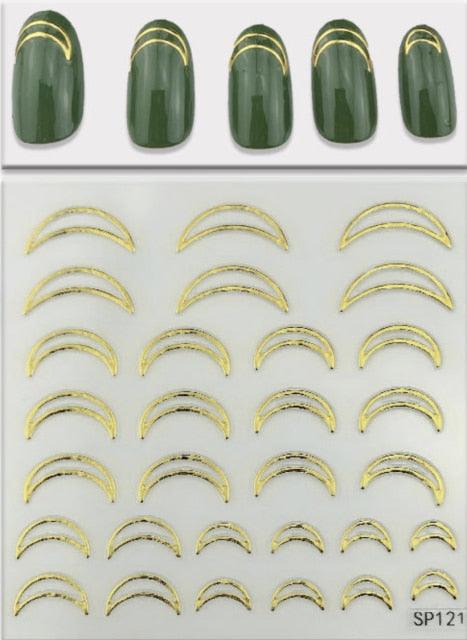 Plant Laser Abstract Lady Face Nail Decals Sliders Paper Art Decor Gel Polish Sticker Manicure Foils 3D Rhinestone Sticker Fun Nail Art Stickers Decal 3D Self-Adhesive Abstract Face Curve Graffiti Nail Design for Acrylic Nail Supplies