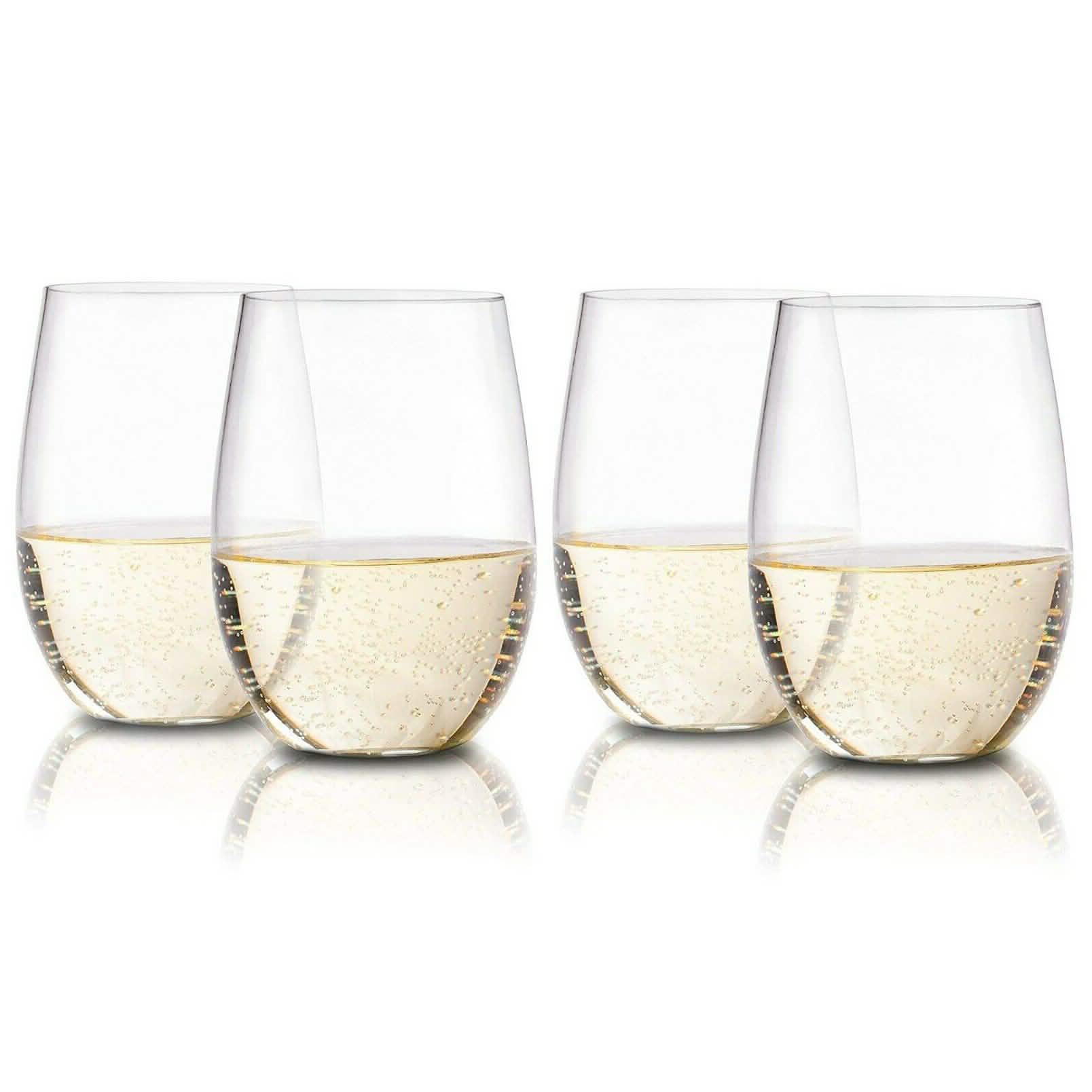 Plastic Stemless Wine Glasses by En Soiree