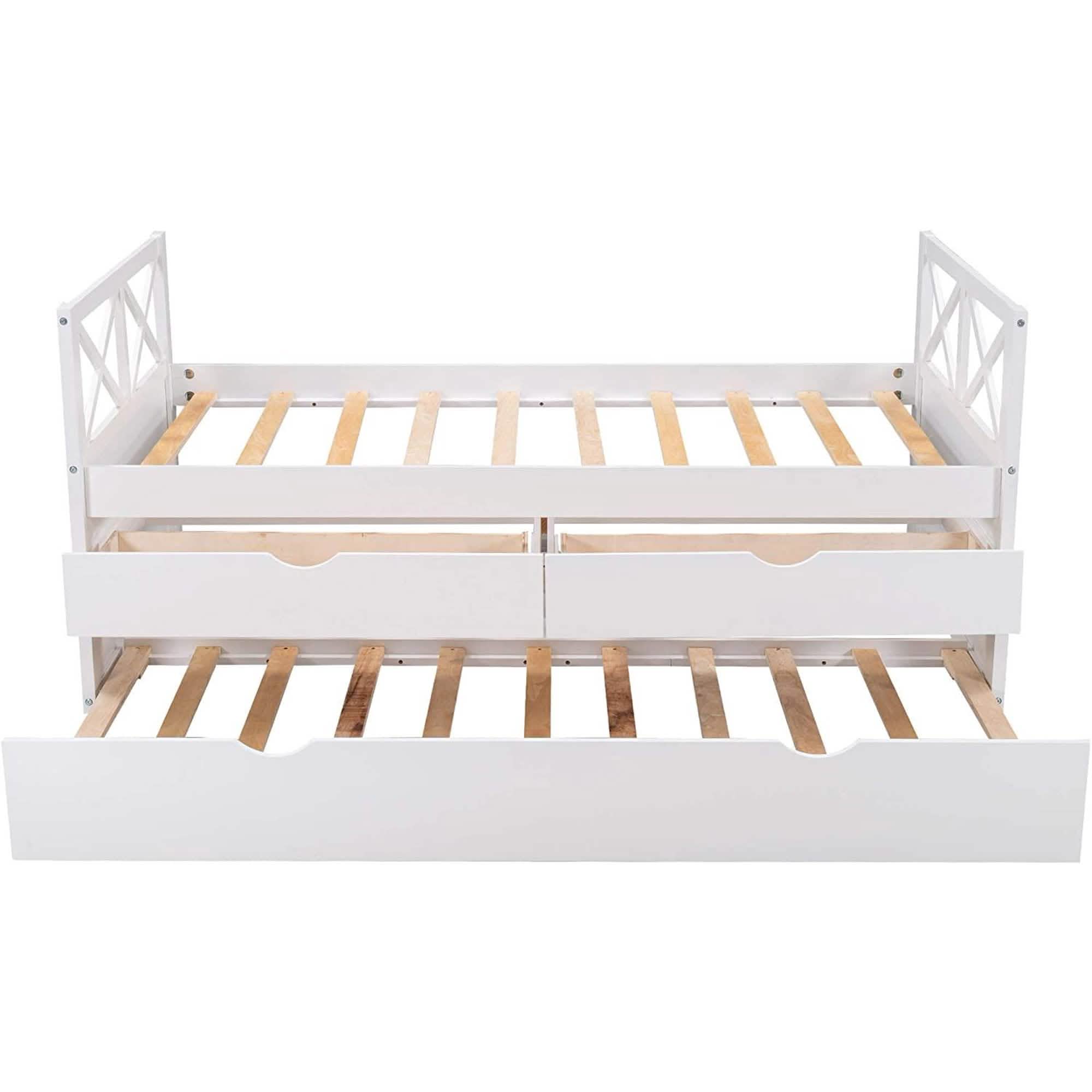 Platform Storage Bed with Trundle