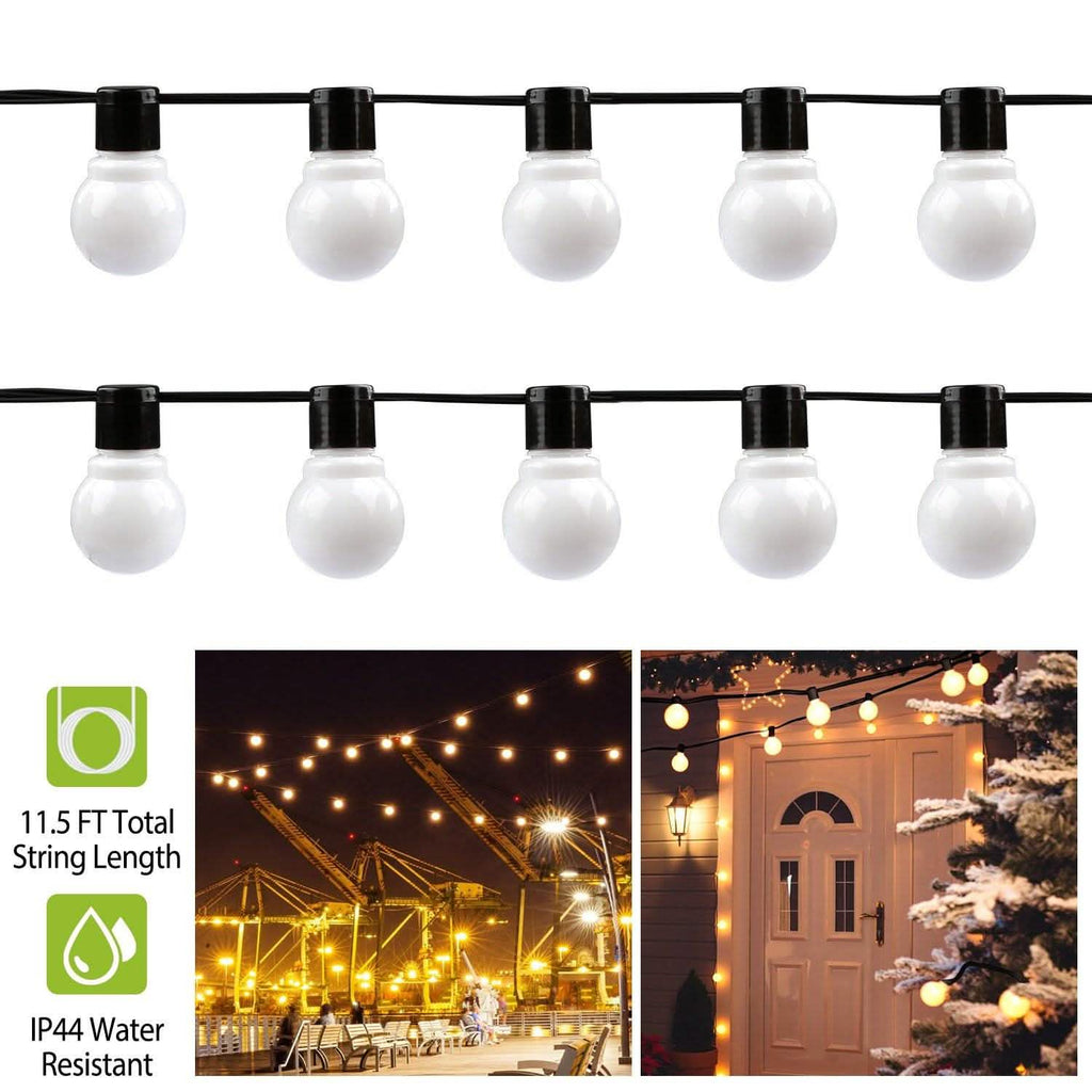Plug-in Globe String Light Warm White Fairy Light Bulbs