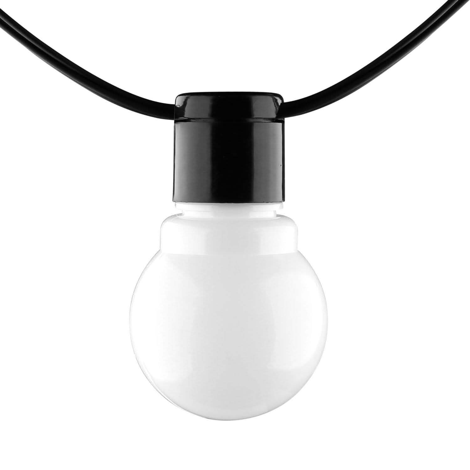 Plug-in Globe String Light Warm White Fairy Light Bulbs