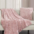 Plush Throw Blanket and Pillow Set
