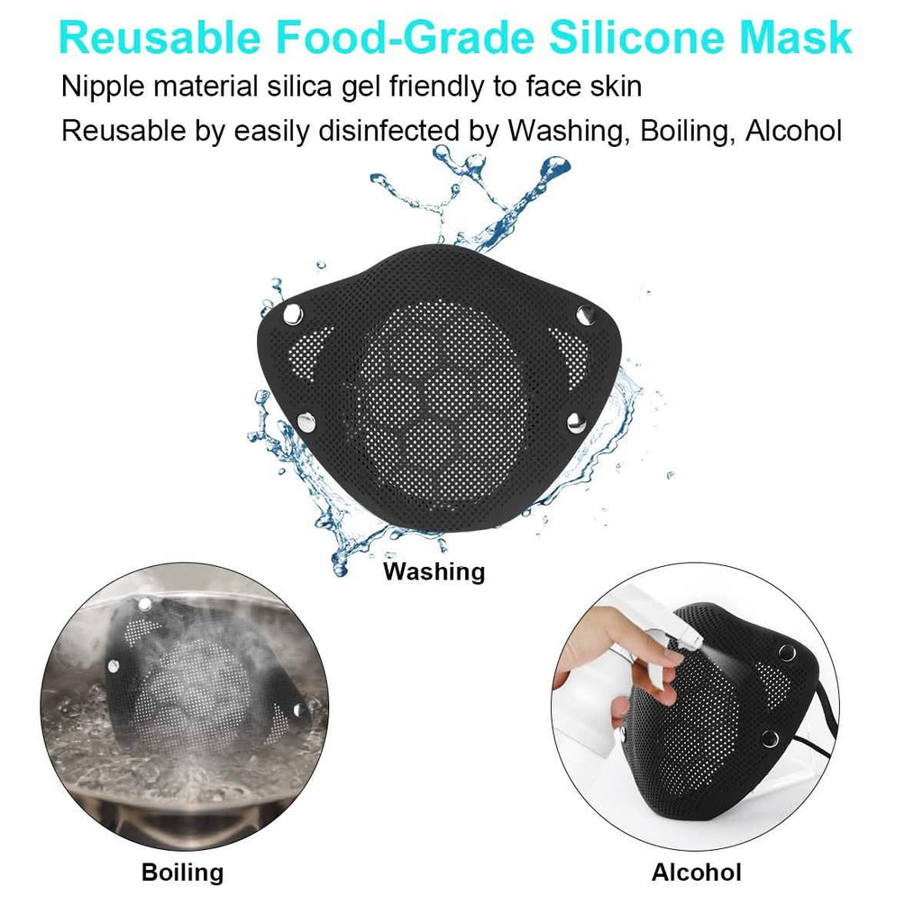 PM2.5 Mouth Nose Disconnect-type Reusable Washable Silicone Mask