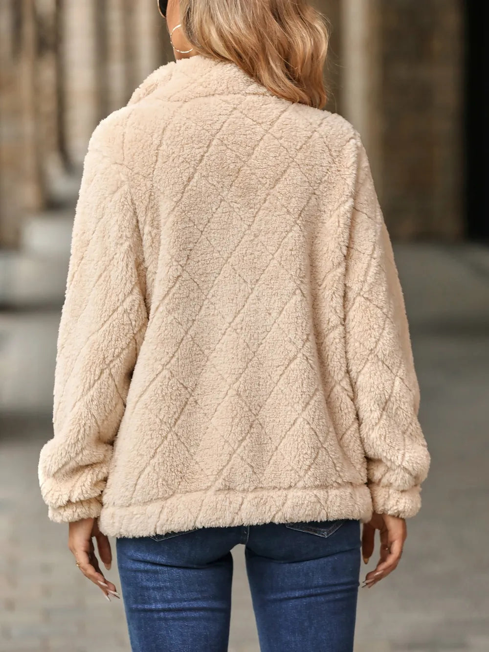 Pocketed Zip Up Jacket