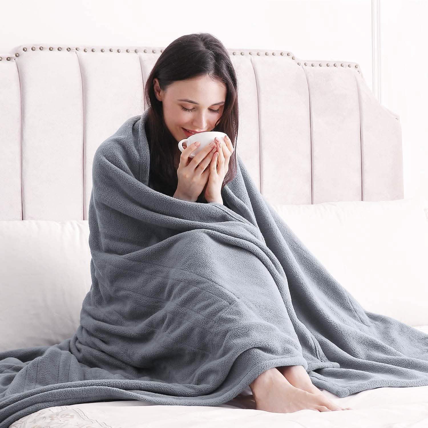 Polar Fleece Full Body Warming Premium Microfiber Sofa Blankets