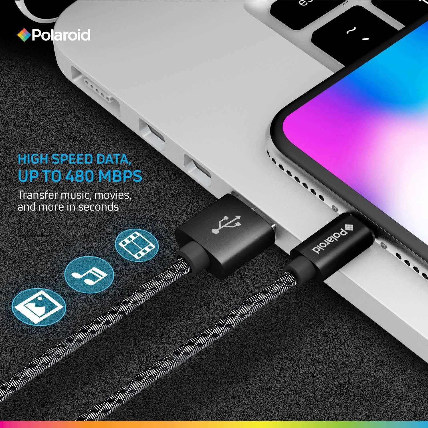 Polaroid Apple Certified 5 Ft. Lightning Cable