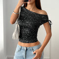 Polka dot sleeveless vest women's T-shirt