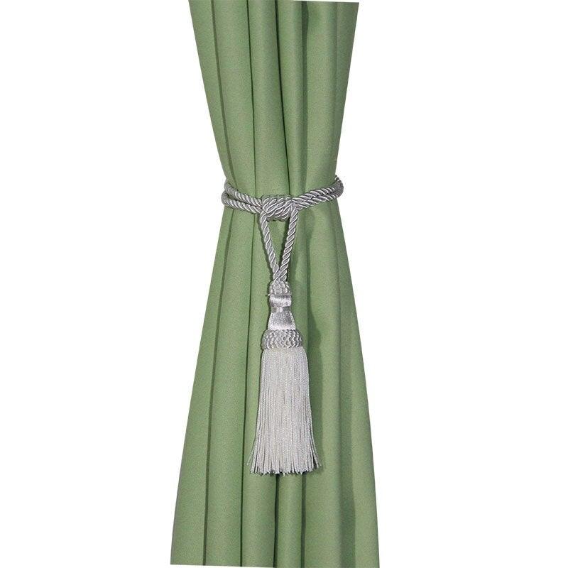 Polyester Tassel Curtain Tieback Handmade Hanging Tassels Fringe Curtains Holder Buckle Rope Decor Room Accessories European Style High-Grade Curtains Tieback Rope Tassel Holdbacks