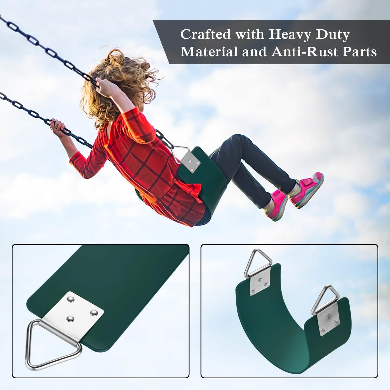 Polymer Green Swing Belt Sea Flexible Rubber
