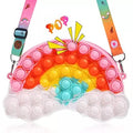 Pop Fidget Toys Rainbow Shoulder Bag