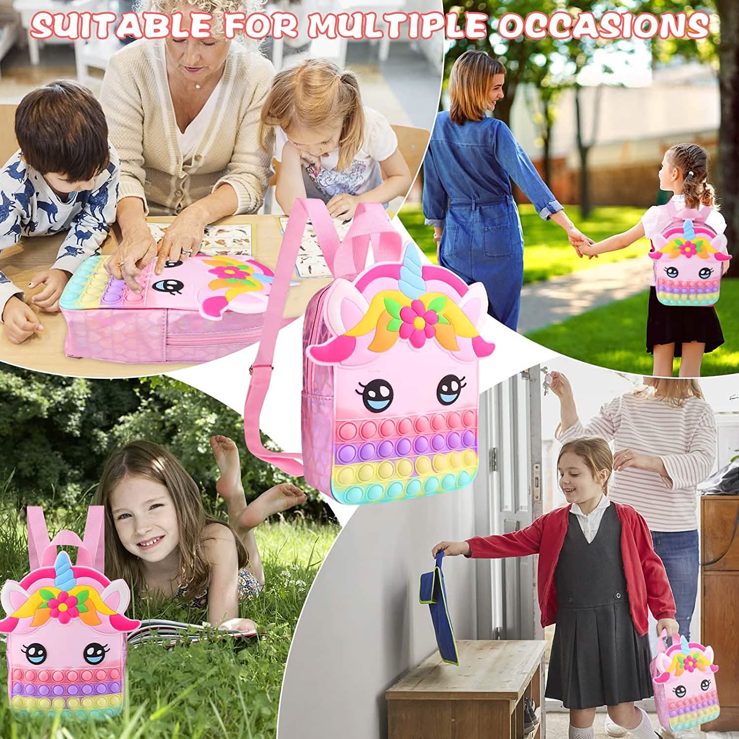 Pop Fidget Unicorn Backpack