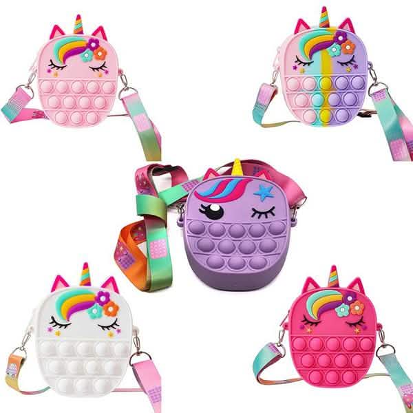 Pop Unicorn Purse Fidget Toys For Girls