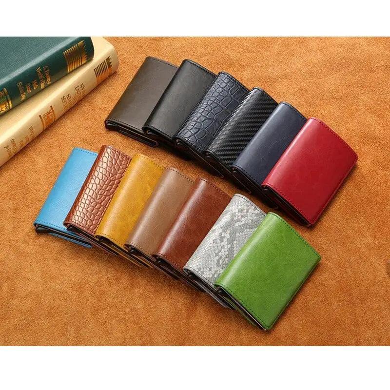 Pop Up Mini Wallet Metal Business Wallet For Man And Women Smart Slim Wallet Holder Excellent Gift For Businessman