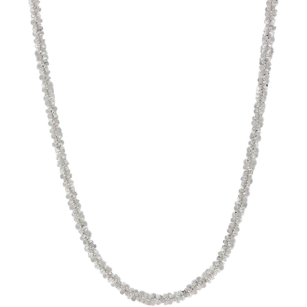 Pori Jewelers 925 Sterling Silver 2MM Twisted ROC Chain Necklace