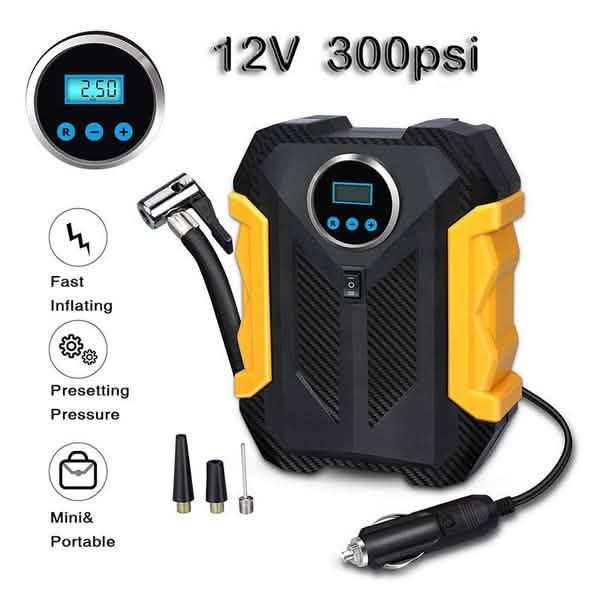 Portable Air Compressor Pump Tire Inflator