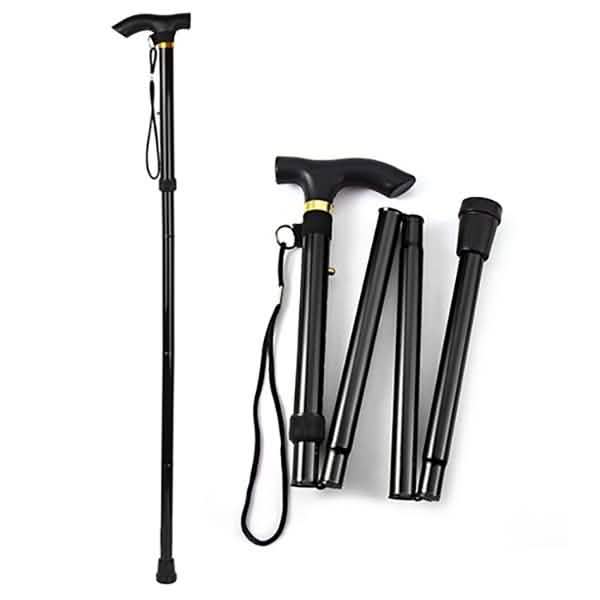Portable Aluminum Folding Walking Travel Stick Cane