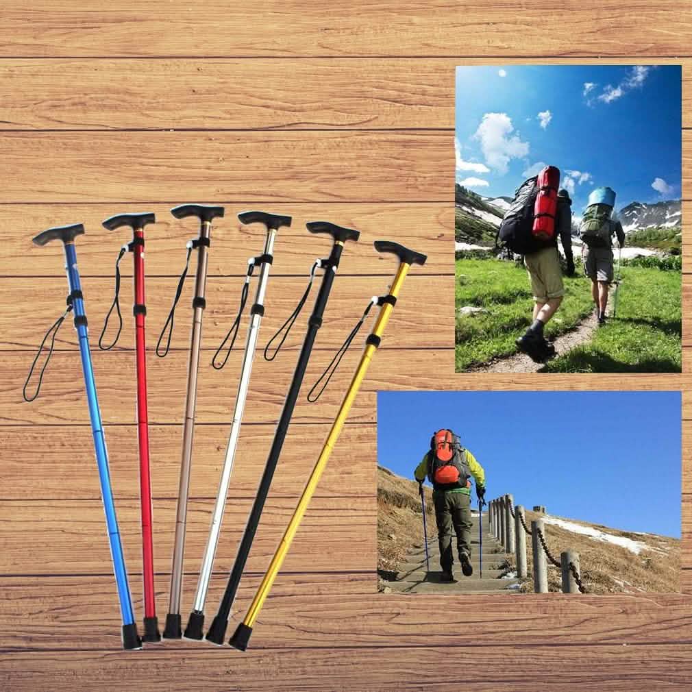 Portable Aluminum Folding Walking Travel Stick Cane
