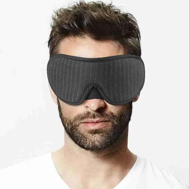 Portable Black Block Light Eye Soft Comfortable Eye Cover For Travel/Light Sleepers/Meditation Elastic Silk Sleep Eye Mask Adjustable Eye Patch