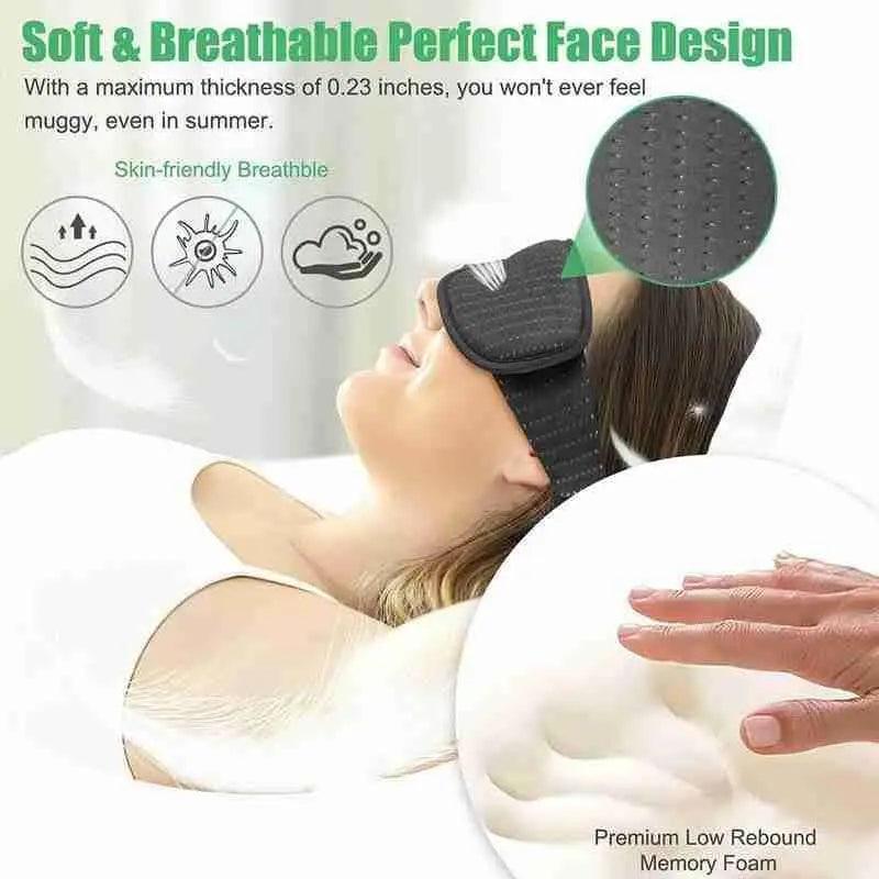 Portable Black Block Light Eye Soft Comfortable Eye Cover For Travel/Light Sleepers/Meditation Elastic Silk Sleep Eye Mask Adjustable Eye Patch