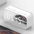 Portable Bluetooth Speaker Mirror Alarm Clock