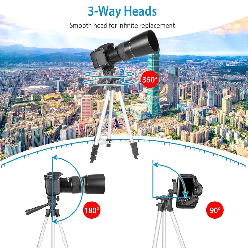 Portable Camera Tripod 45" Adjustable Camera Stand