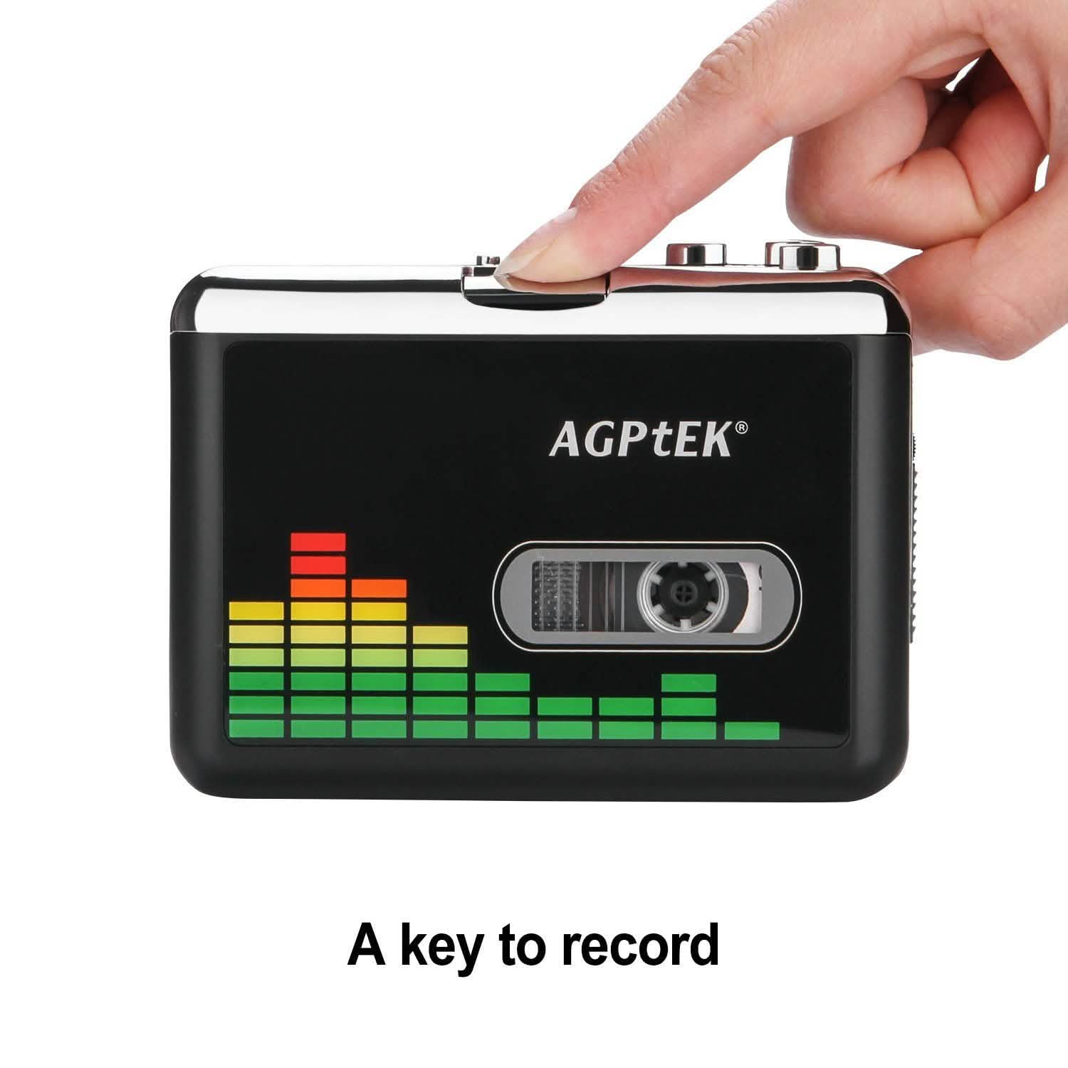 Portable Cassette Audio Music Player Tape-To-MP3 Converter Cassette Recorder