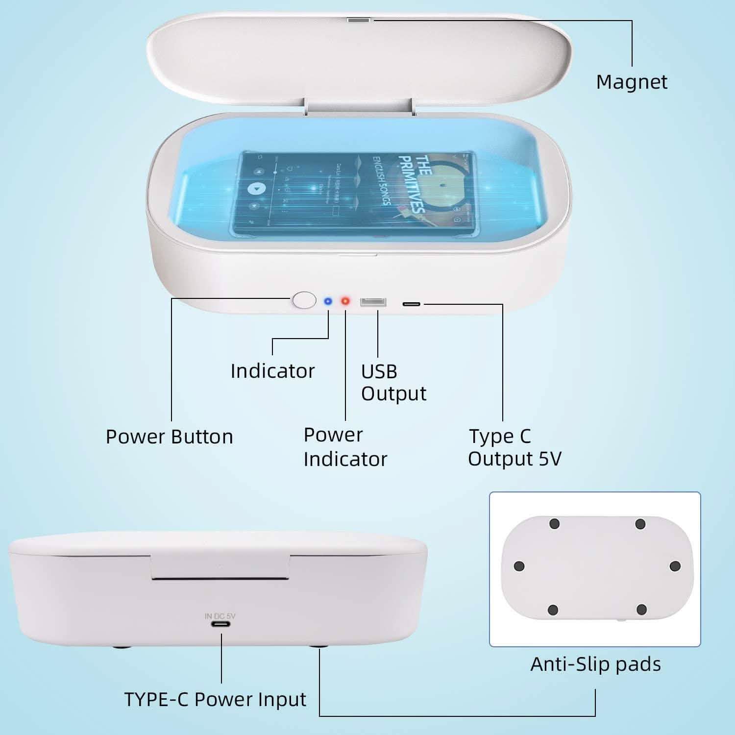 Portable Cell Phone Cleaner Case with Type-C Charging OD-KFXX001