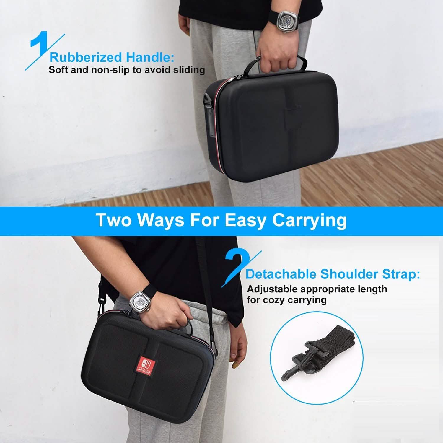 Portable Deluxe Carrying Case for Nintendo Switch