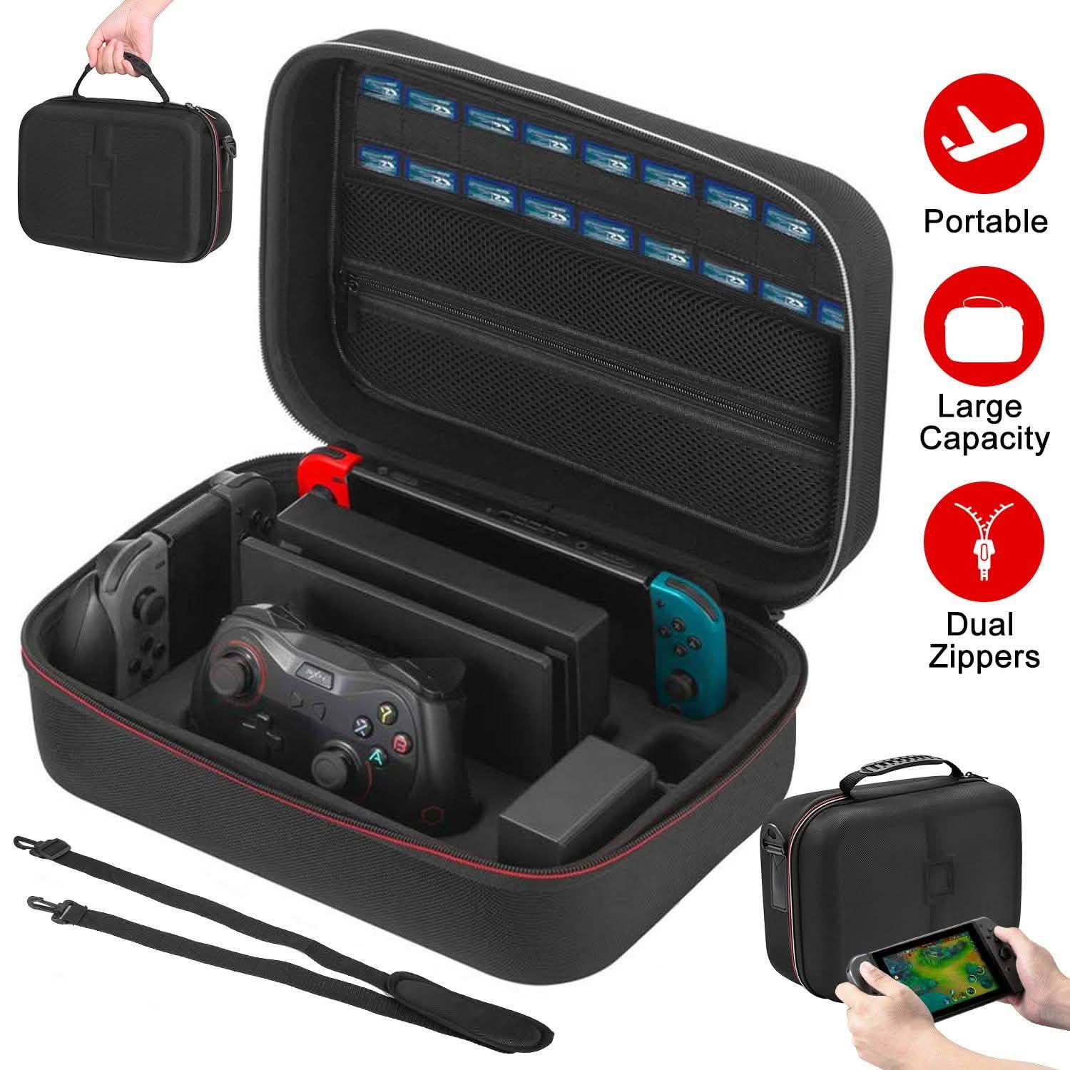 Portable Deluxe Carrying Case for Nintendo Switch