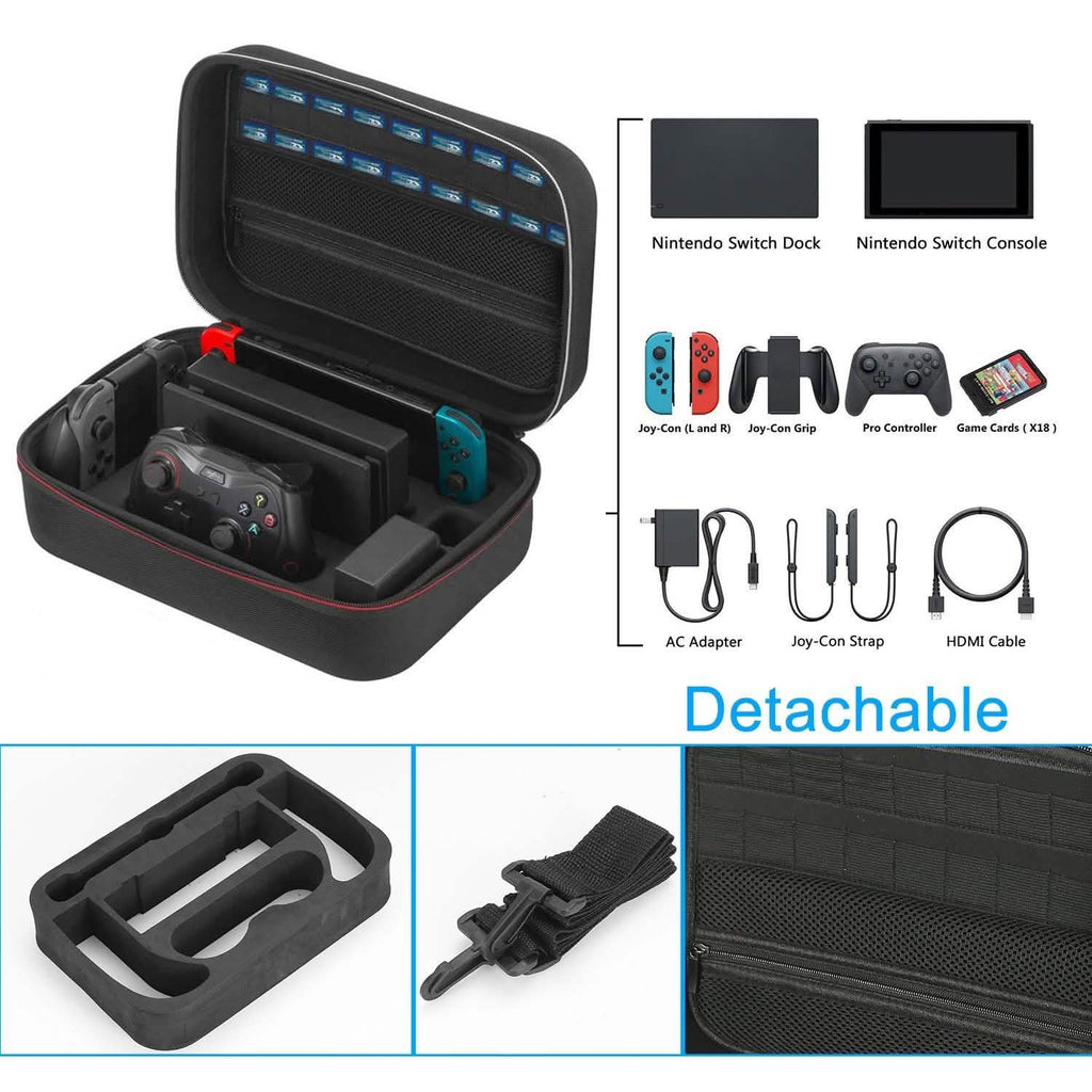 Portable Deluxe Carrying Case for Nintendo Switch