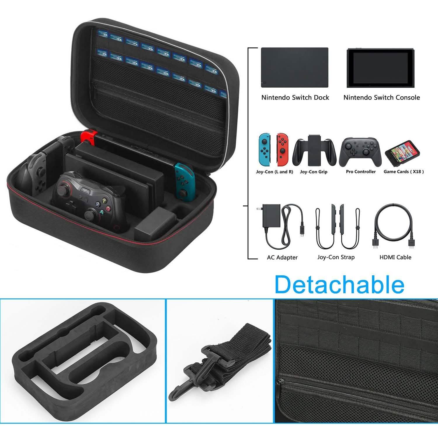 Portable Deluxe Carrying Case for Nintendo Switch