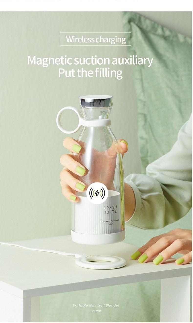 Portable Electric Juicer Blender Usb Mini Fruit Mixers Juicers Fruit Extractors Food Milkshake Multifunction Juice Maker Machine Personal Size Small Blender for Shakes Juice & Smoothies Mini Blender