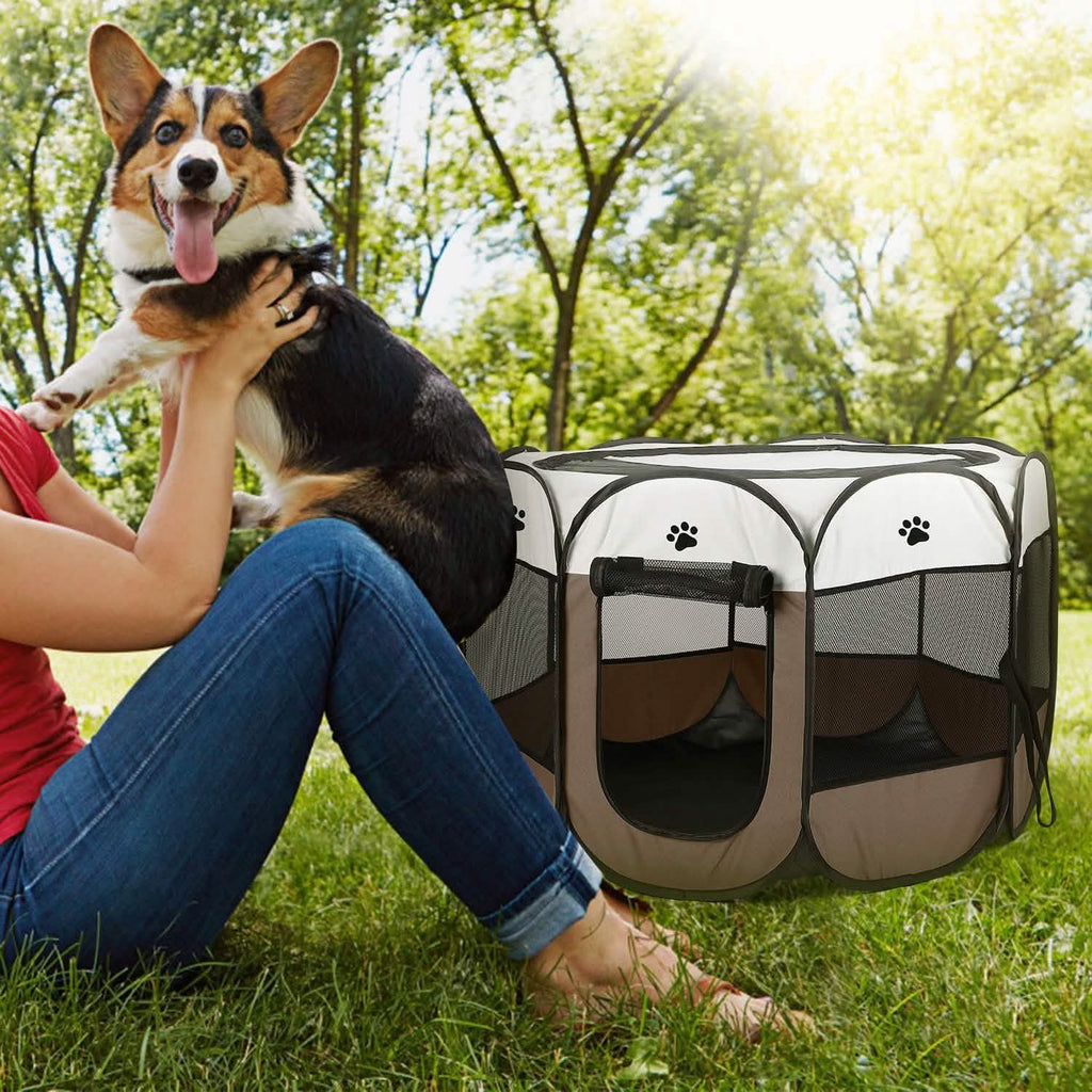 Portable Foldable Pet Playpen For Dogs Cats Other Pets