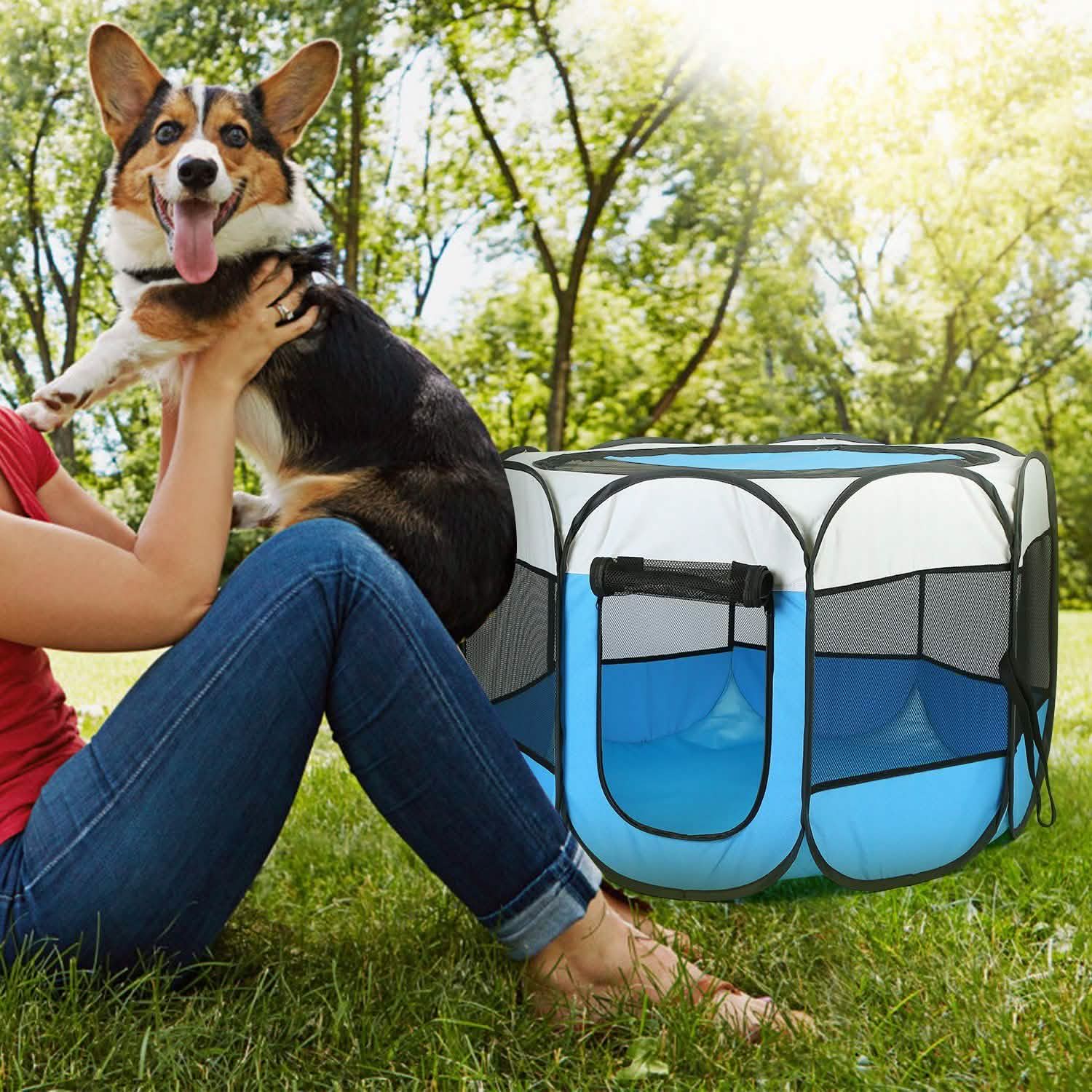 Portable Foldable Pet Playpen For Dogs Cats Other Pets