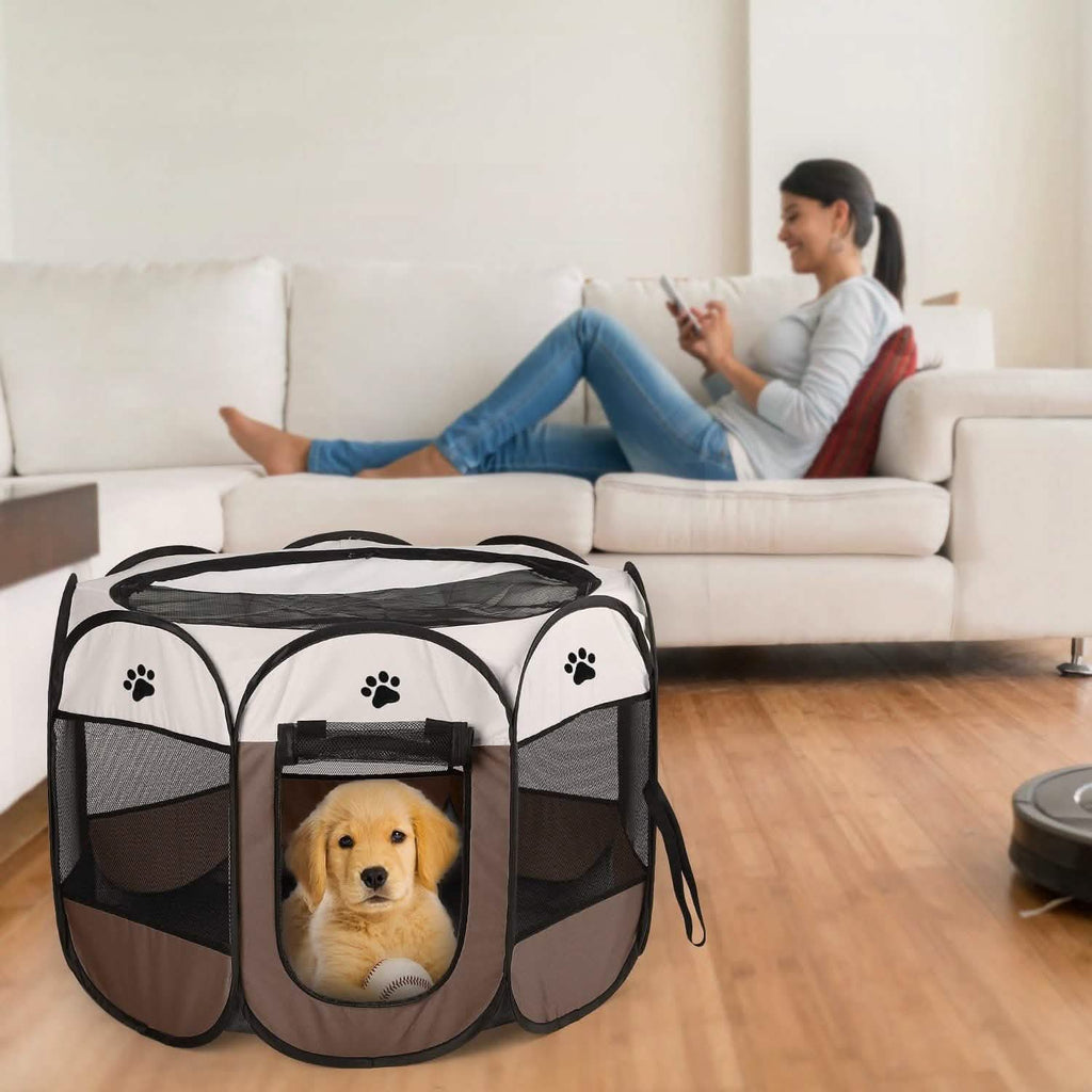 Portable Foldable Pet Playpen For Dogs Cats Other Pets