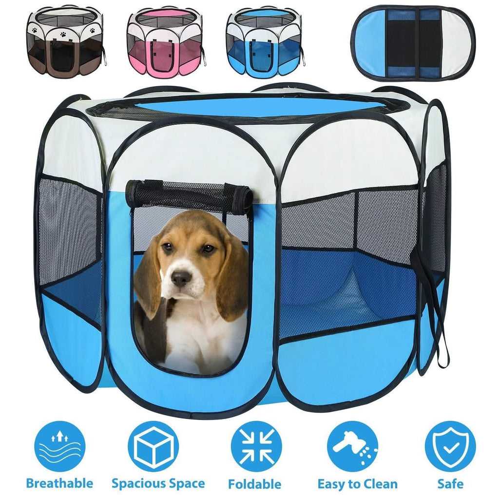 Portable Foldable Pet Playpen For Dogs Cats Other Pets