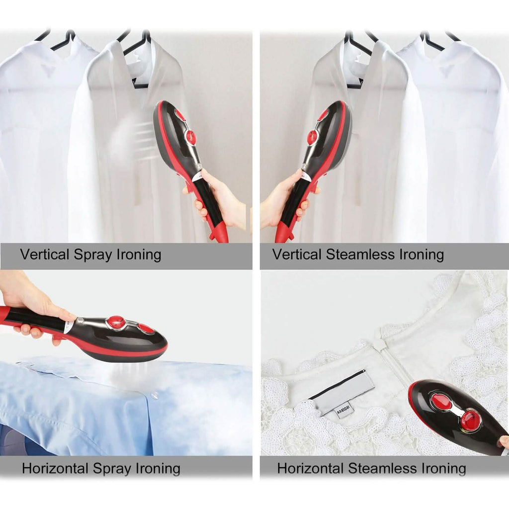 Portable Hand-Held Steam Iron 30s Fast Heating for Home Travel Garment