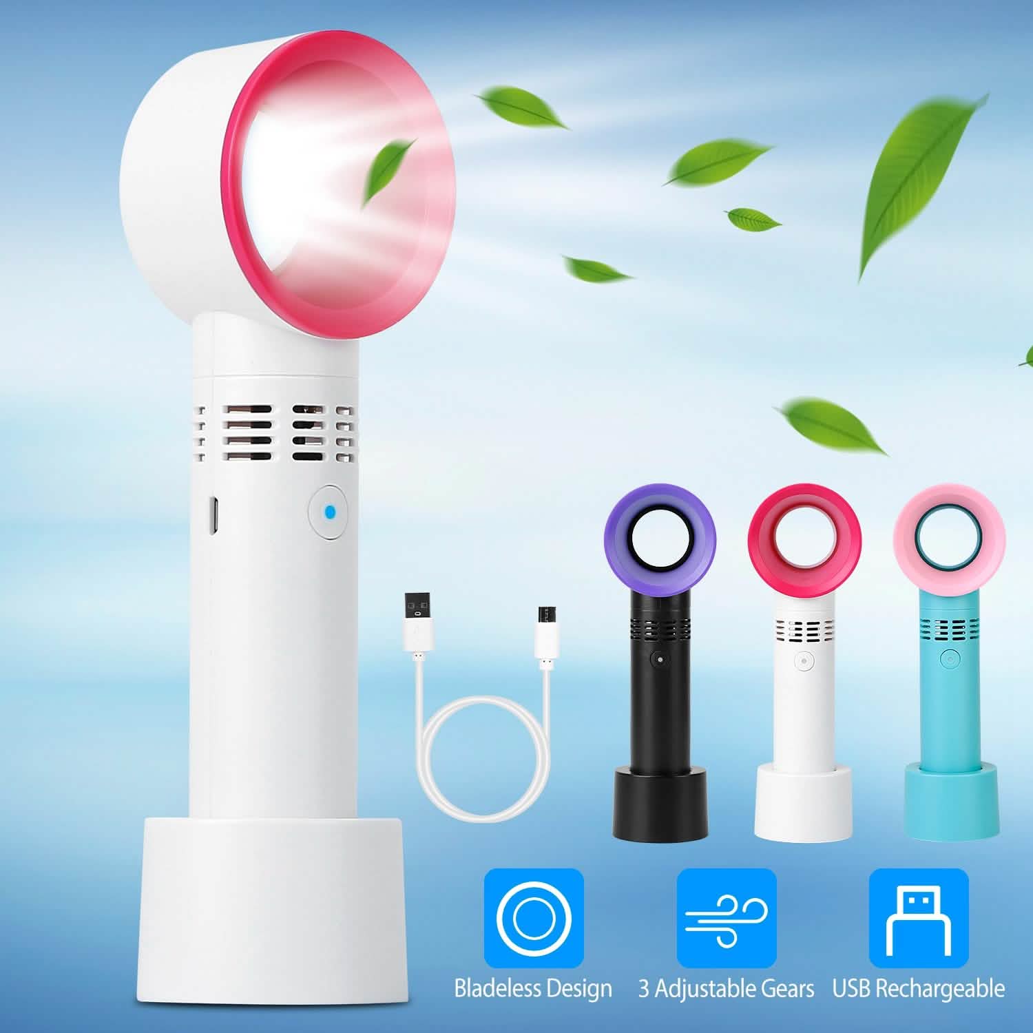 Portable Handheld Bladeless Fan