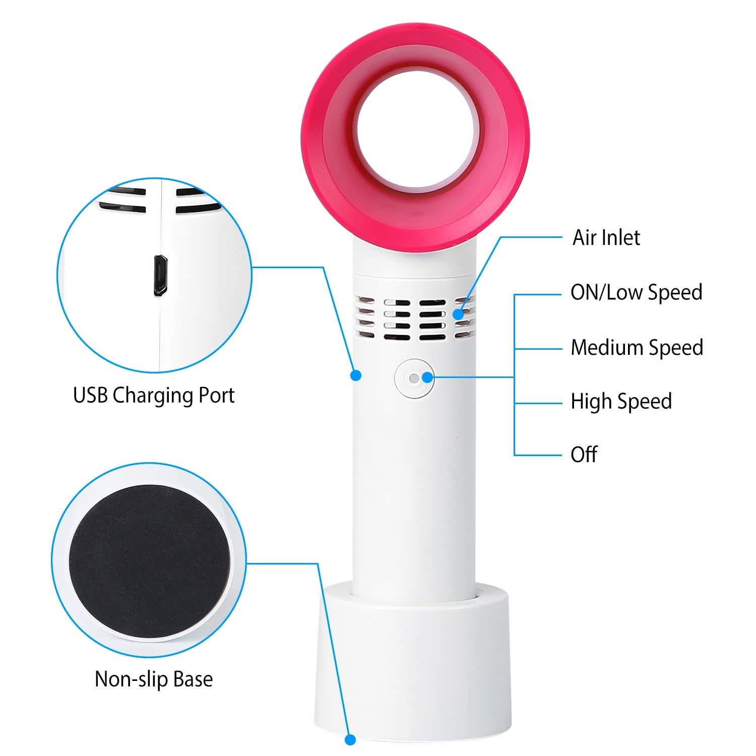 Portable Handheld Bladeless Fan