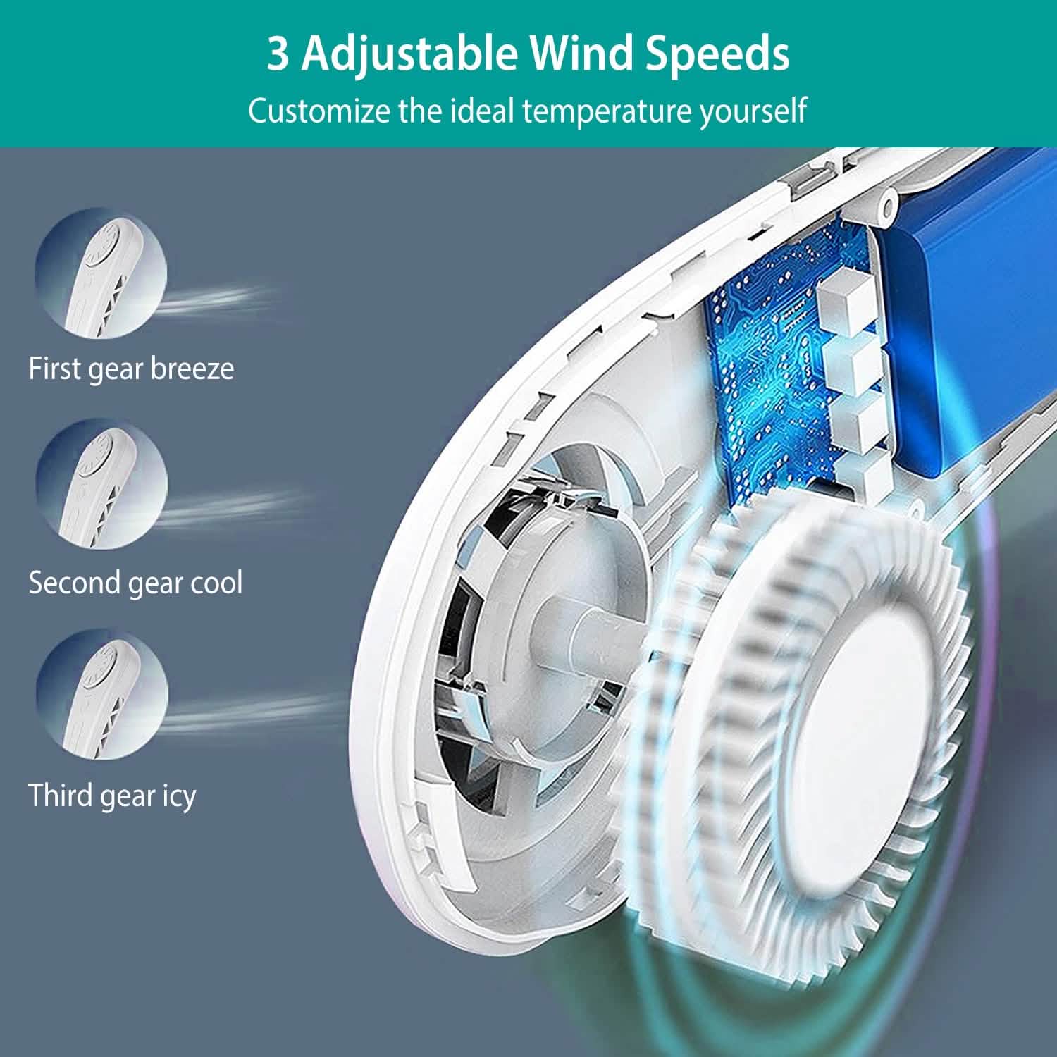 Portable Hanging Neck Personal Mini Fan