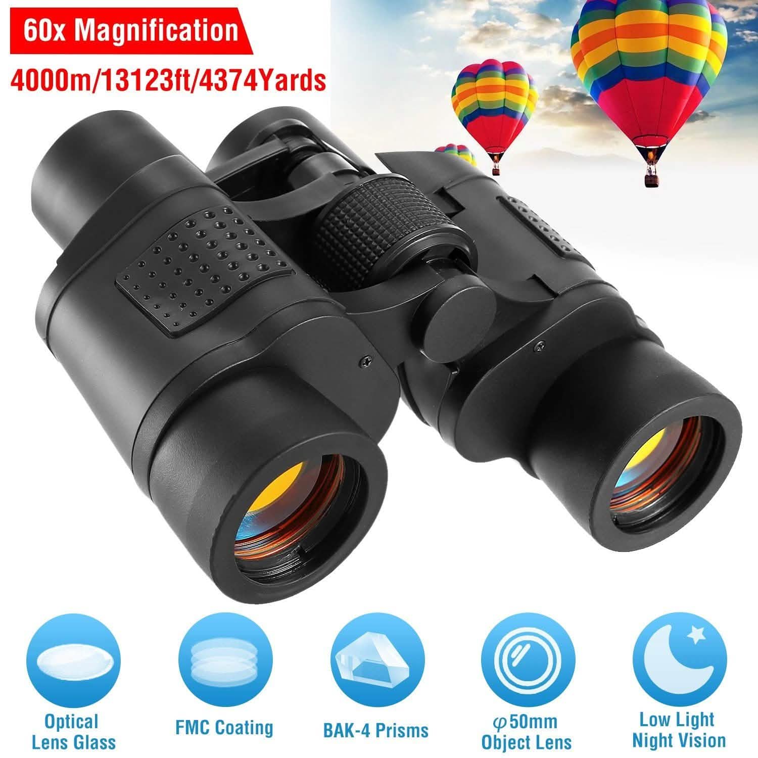 Portable HD Binoculars with Shoulder Strap Bag