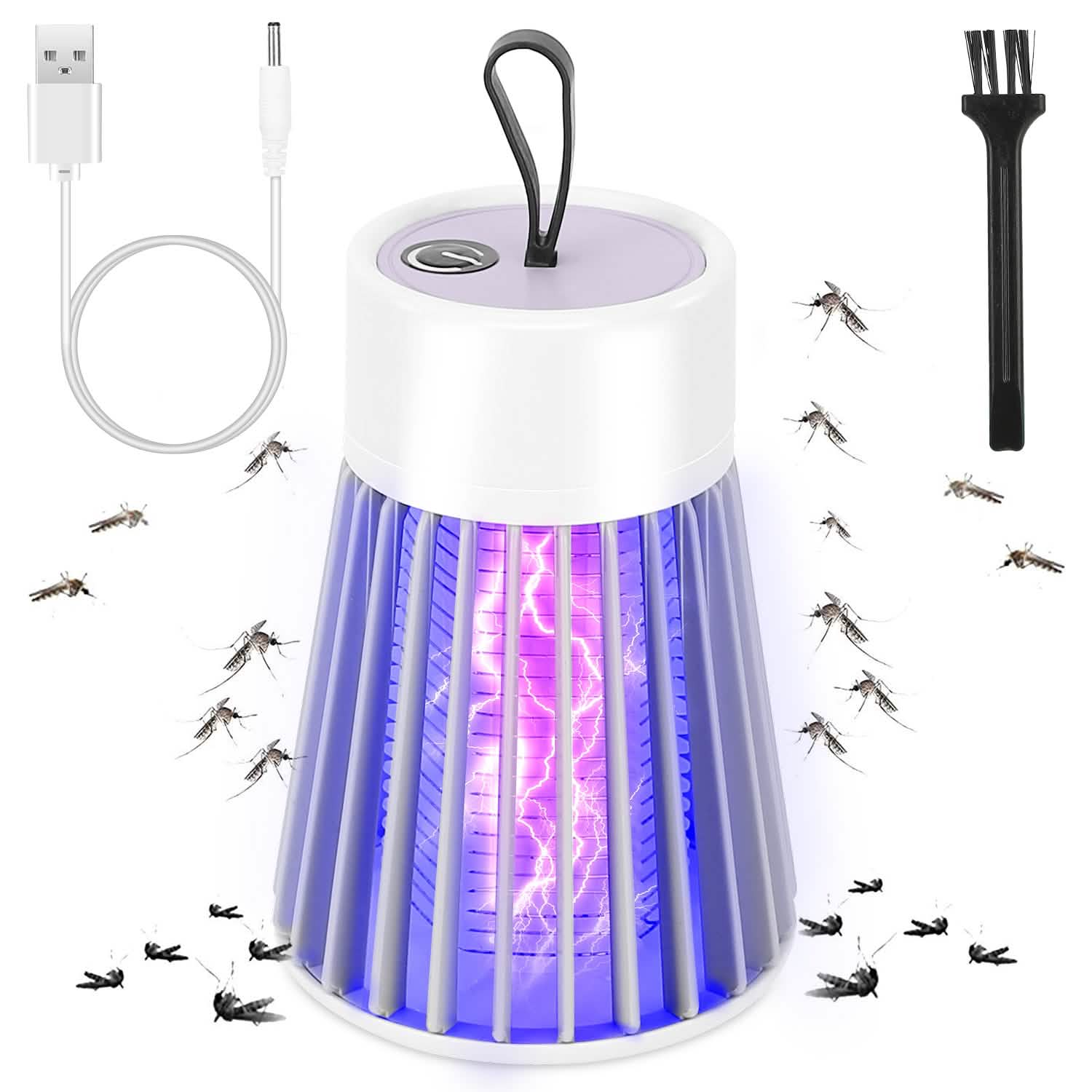Portable LED Electric Bug Zapper Mosquito Insect Killer Lamp