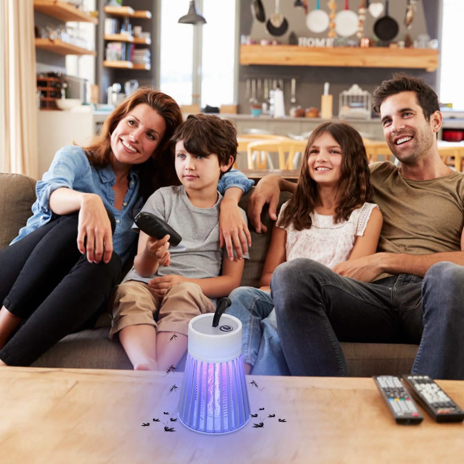 Portable LED Electric Bug Zapper Mosquito Insect Killer Lamp